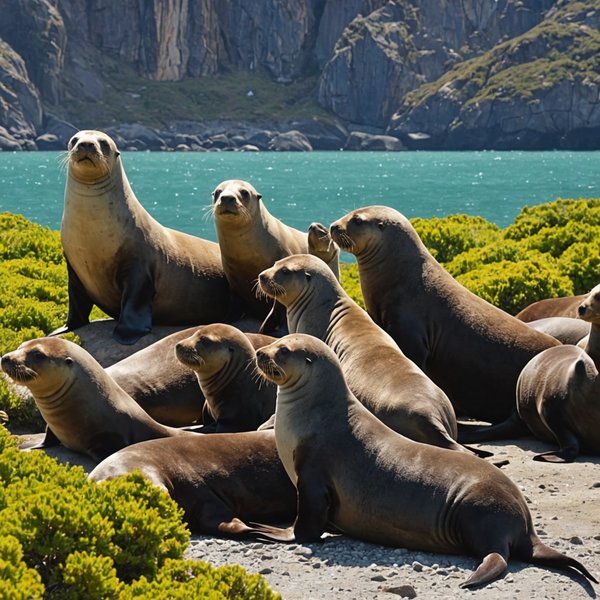 Quelle croisière propose des excursions pour observer les lions de mer en Patagonie?